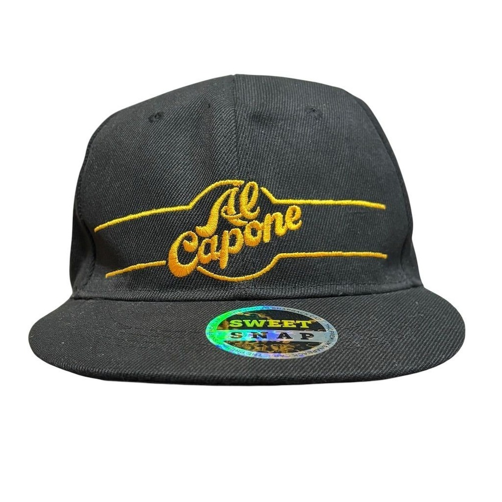 Al Capone Black Snapback Cap "No Comment" Unisex Adjustable Hat